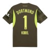 Original Fußballtrikot Borussia Dortmund Kobel 1 Auswärtstrikot Torwart 2024-25 Für Herren